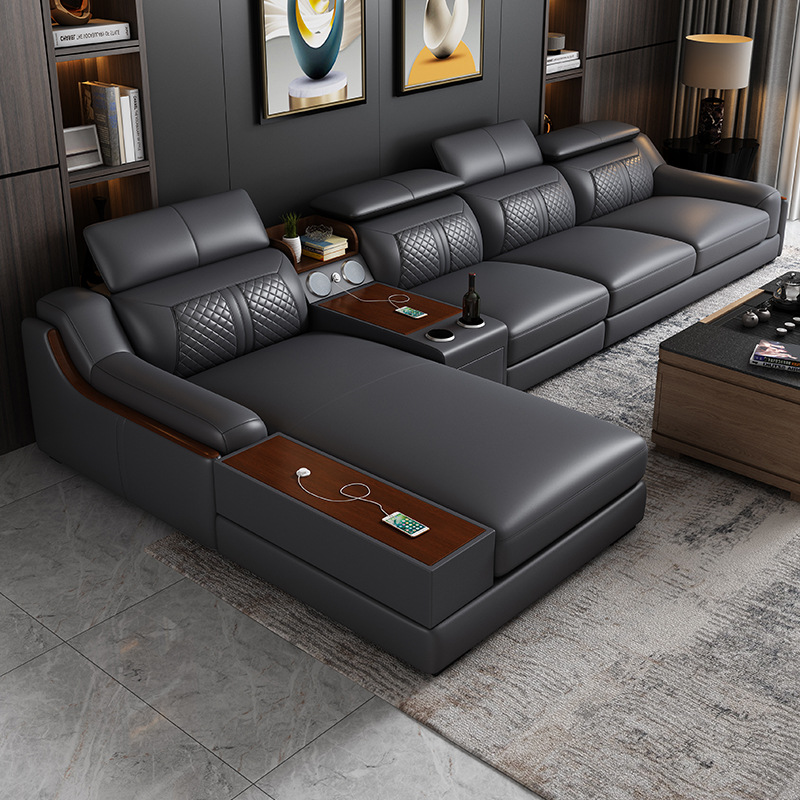 Home Cinema Sofa - Кожаный диван в современном стиле для