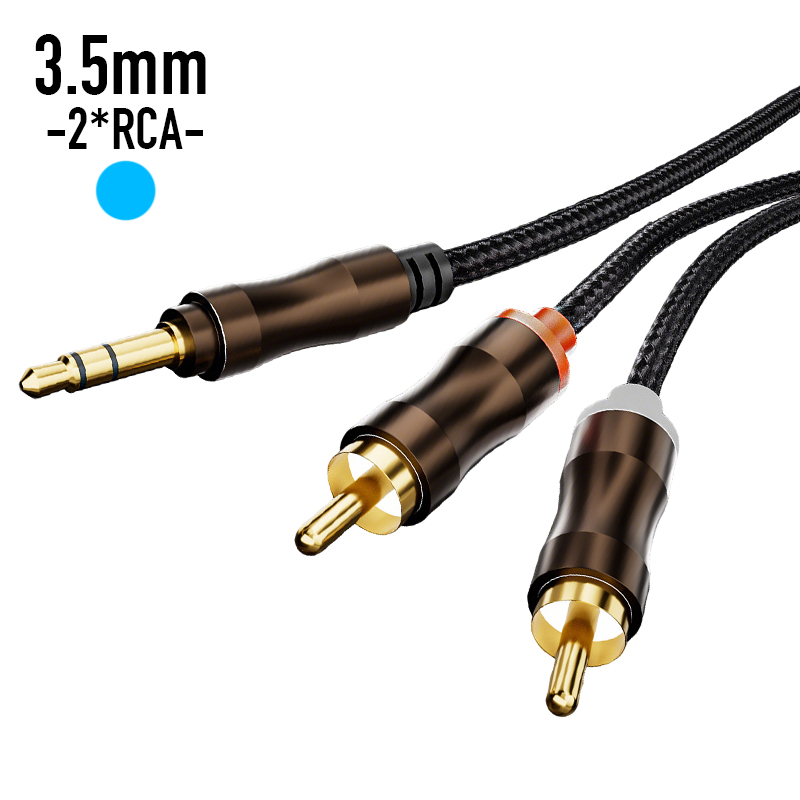 Home Cinema Hall - Аудиокабель RCA-3,5 мм Jack Aux, Hi-Fi