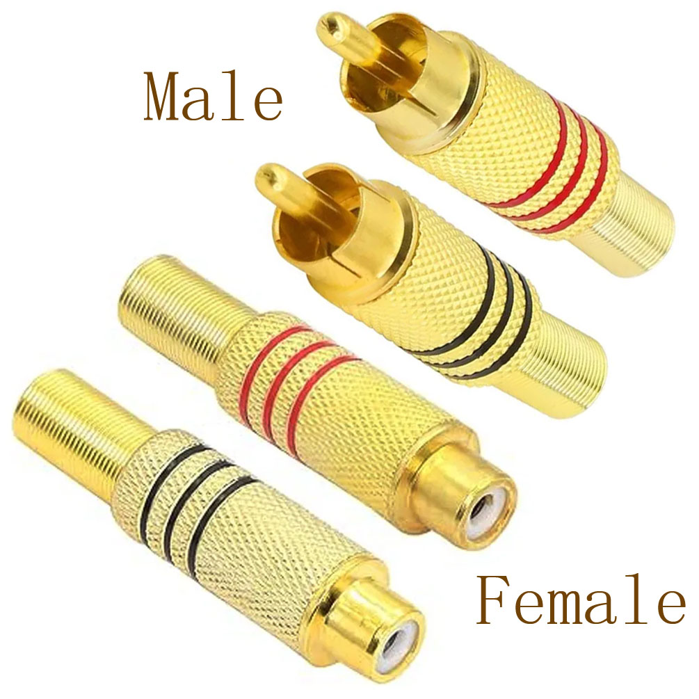Home Cinema Equipment - 4 шт. RCA-разъемы с позолоченными контактами,