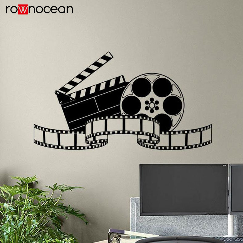 Home Cinema Interiors - Настенная Наклейка в виде кинофильма, плакат