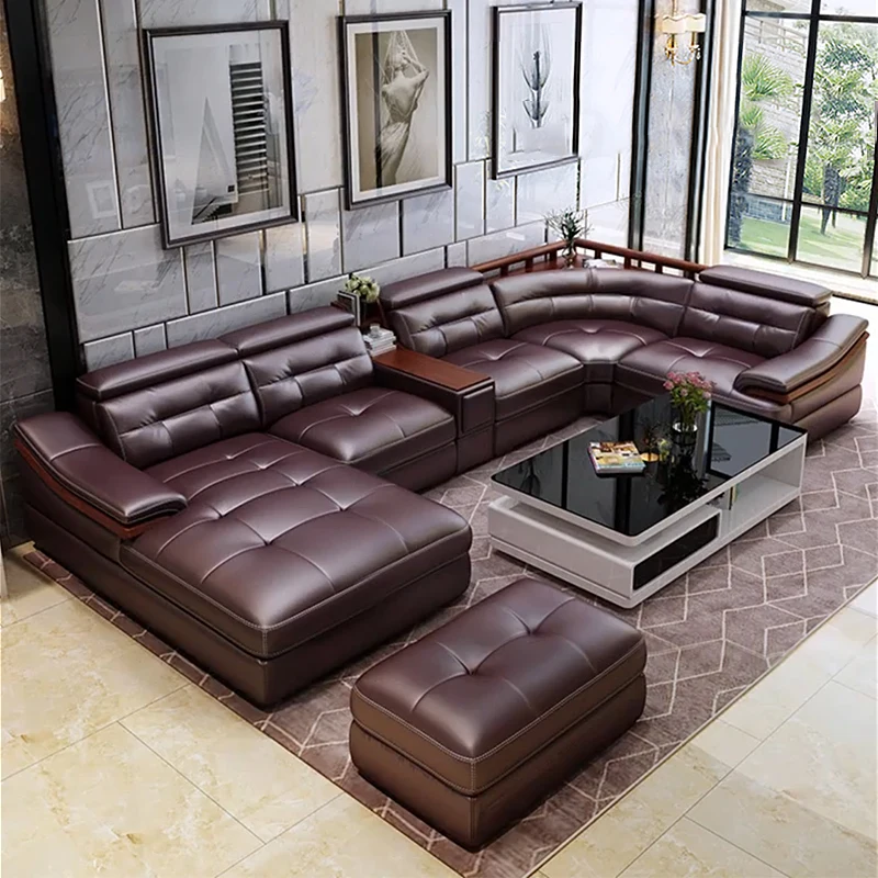 Премиальный кожаный диван U-об – обзор и цена Home Cinema Sofa