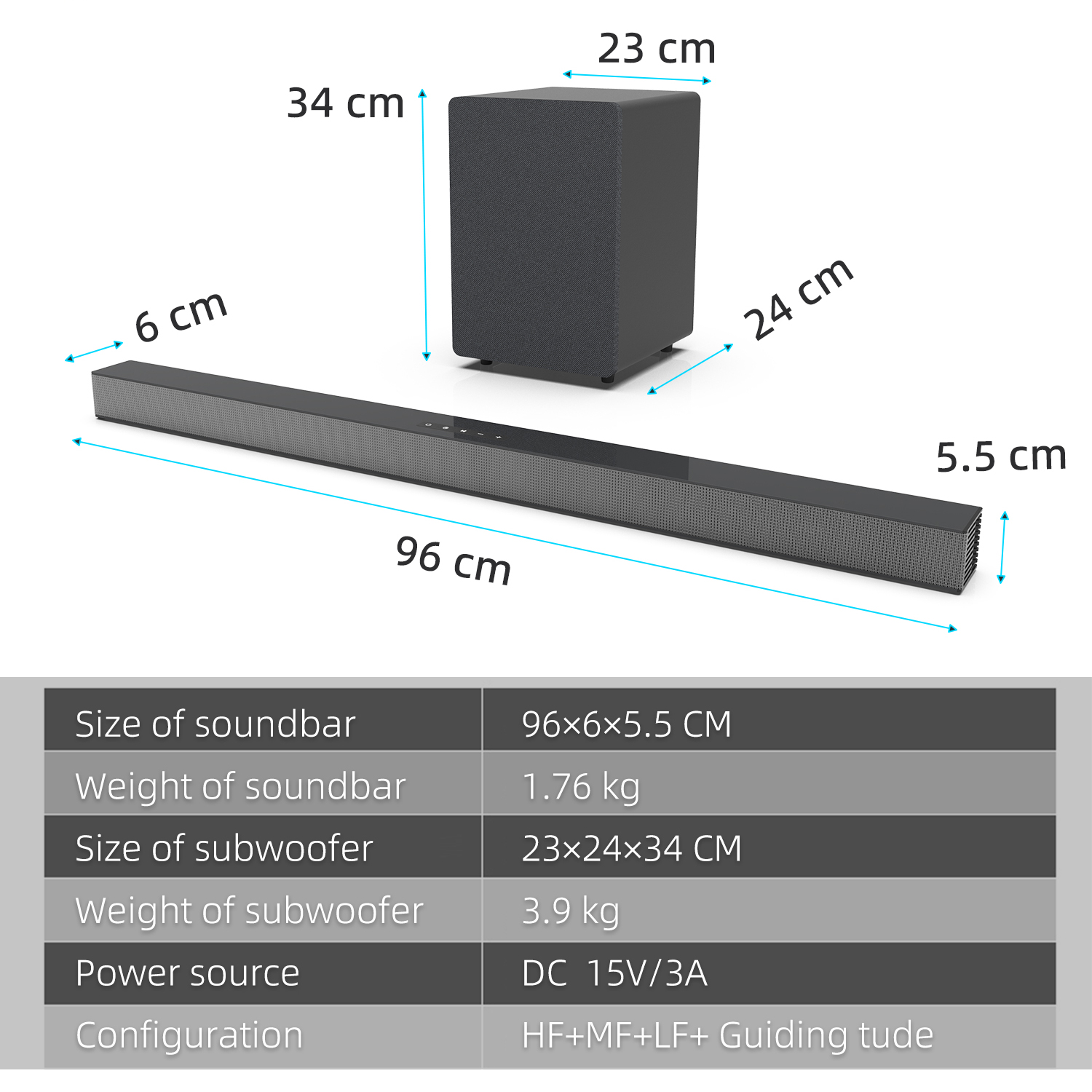 Звуковая панель для телевизора – обзор и цена Home Cinema Wireless Speakers