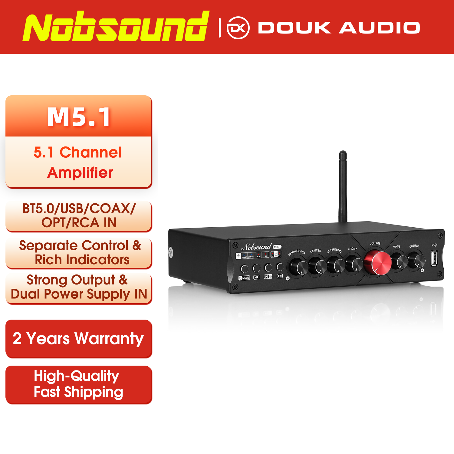 Nobsound M5.1 цифровой Bluetoo – обзор и цена Home Cinema Samsung 5.1