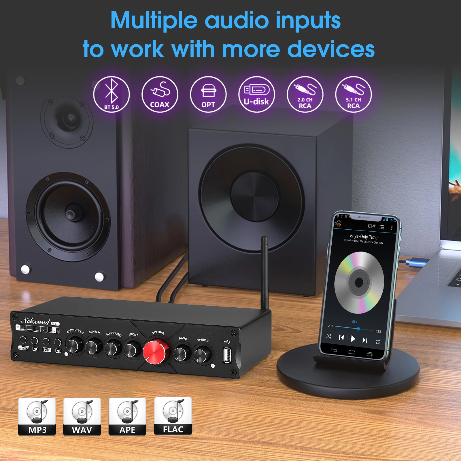 Nobsound M5.1 цифровой Bluetoo – обзор и цена Home Cinema Samsung 5.1