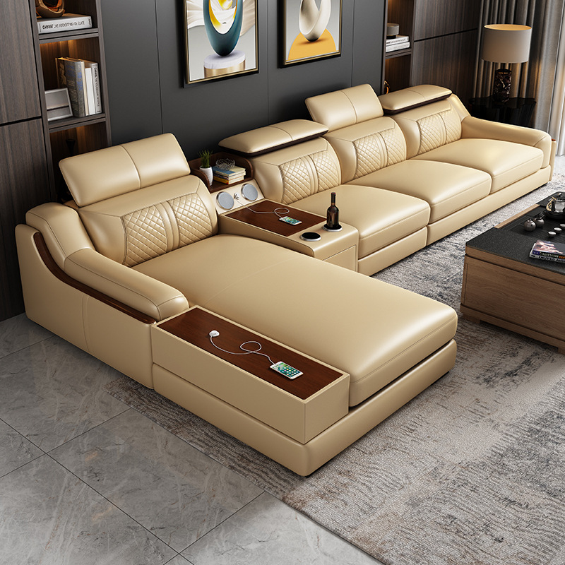 Кожаный диван в современном ст – обзор и цена Home Cinema Sofa