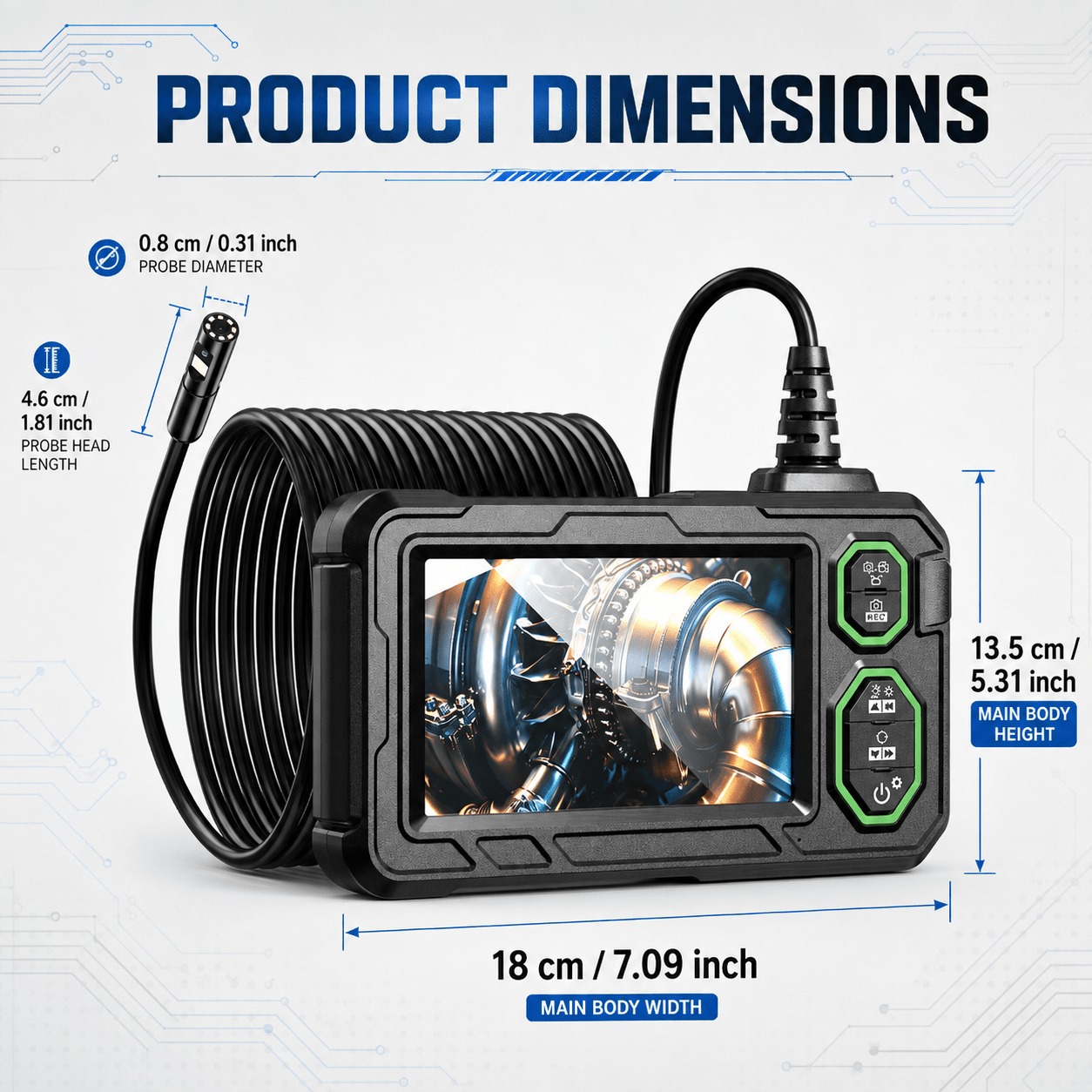 Эндоскоп с двумя камерами и ка – обзор и цена Home Cinema Led