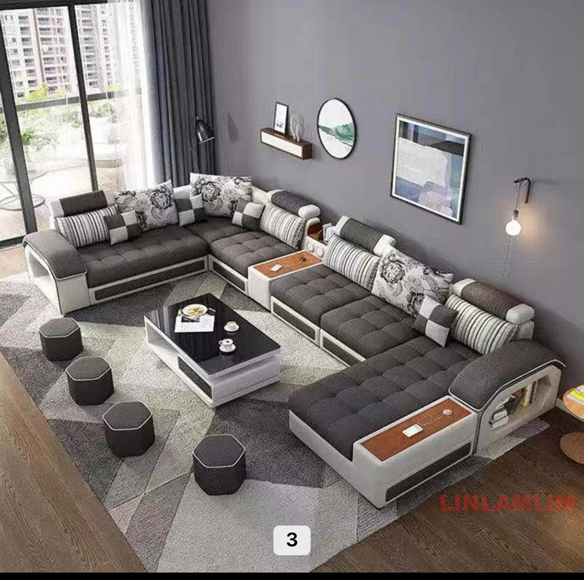 Модульный тканевый диван Linla – обзор и цена Home Cinema Sofa