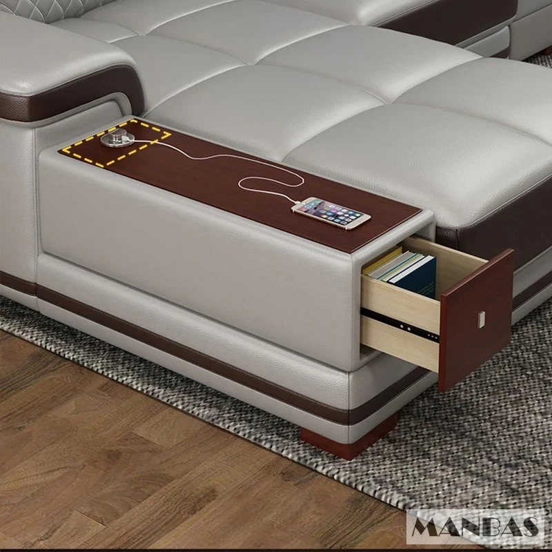 Современный роскошный секционн – обзор и цена Home Cinema Sofa