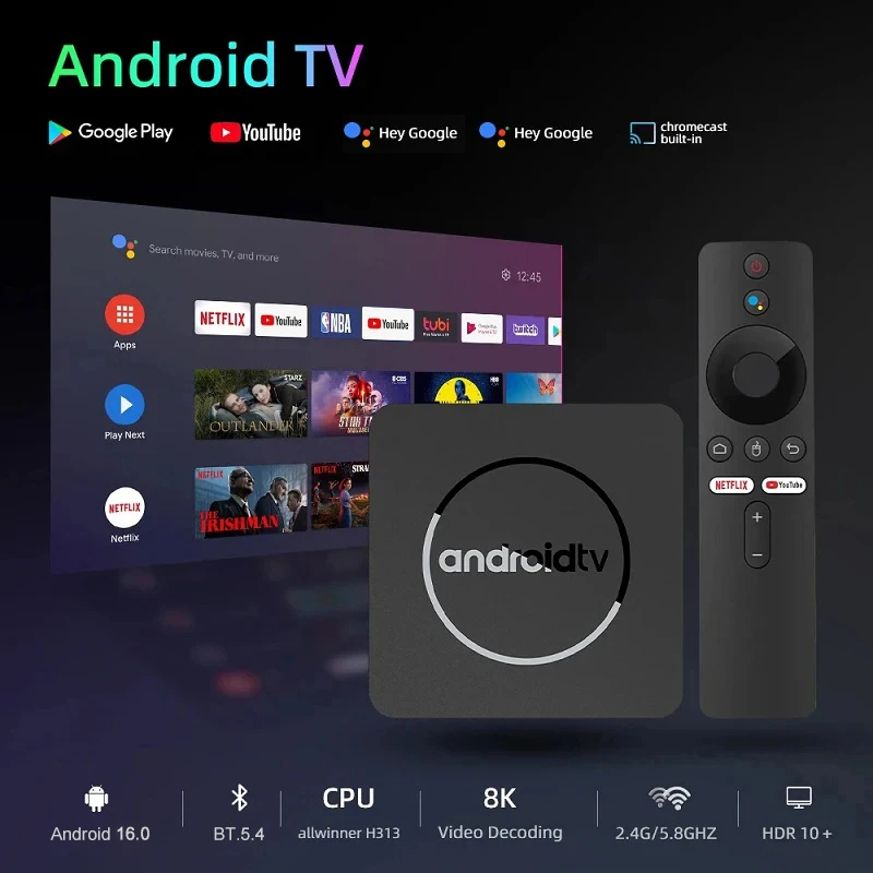 Смарт ТВ-приставка Android 16  – обзор и цена Home Cinema Media Player