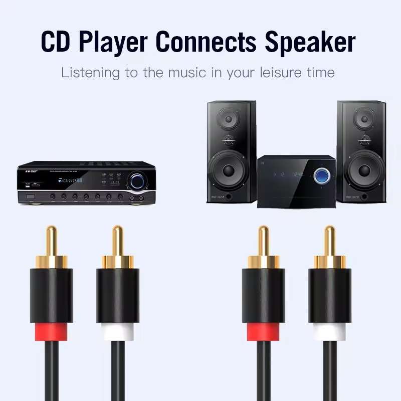 HIFI Стерео RCA Кабель 2RCA к  – обзор и цена Home Cinema Hall