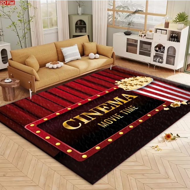 Коврик с тематикой кино и попк – обзор и цена Home Cinema Flooring