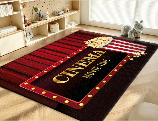 Коврик с тематикой кино и попк – обзор и цена Home Cinema Flooring