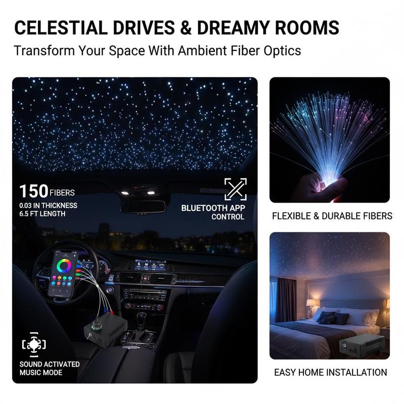 Оптоволоконное звездное освеще – обзор и цена Home Cinema Interiors