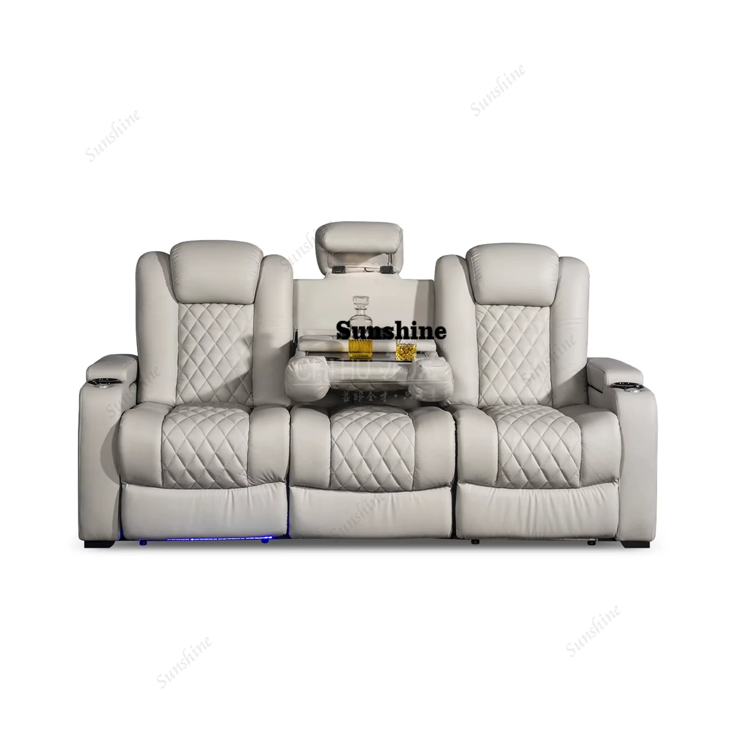 Белый 3-местный электрический  – обзор и цена Home Cinema Interiors