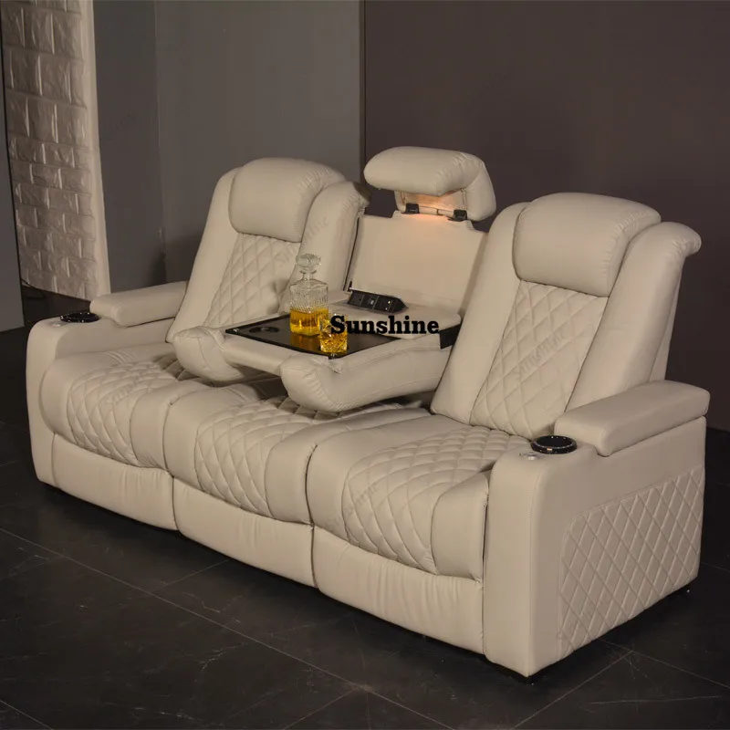 Белый 3-местный электрический  – обзор и цена Home Cinema Interiors